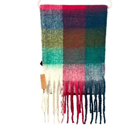 NWT Steve Madden Oversized Checkered Blanket Scarf - Picture 2 of 7